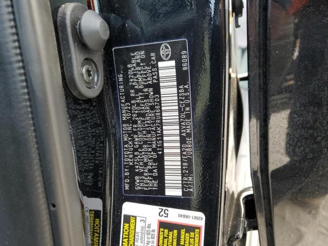 4T1G11AK7RU866703 - 2024 TOYOTA CAMRY SE NIGHT SHADE BLACK photo 13