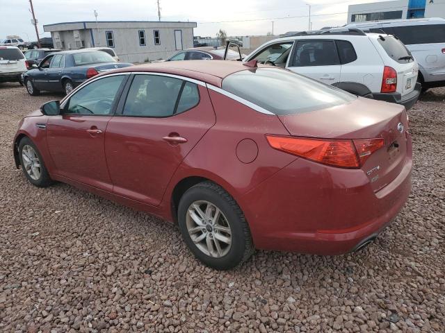 KNAGM4A77B5063539 - 2011 KIA OPTIMA LX RED photo 2