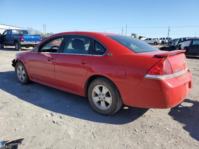 2G1WT57N891152263 - 2009 CHEVROLET IMPALA 1LT RED photo 2