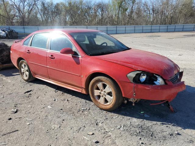 2G1WT57N891152263 - 2009 CHEVROLET IMPALA 1LT RED photo 4