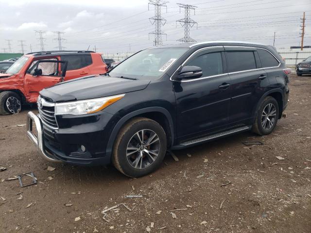 5TDJKRFH1GS291728 - 2016 TOYOTA HIGHLANDER XLE შავი ფოტო 1