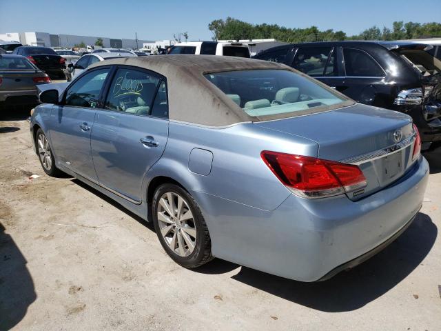 4T1BK3DB4BU372206 - 2011 TOYOTA AVALON BASE Mavi foto 2