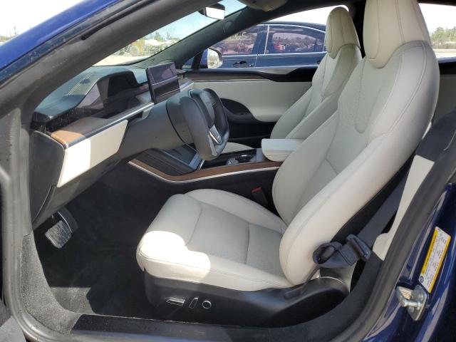 5YJSA1E5XNF489385 - 2022 TESLA MODEL S Կապույտ լուսանկար 7
