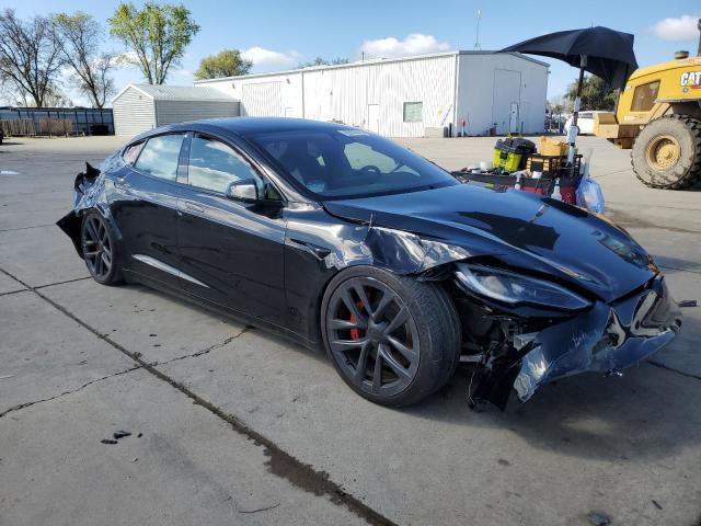 5YJSA1E6XPF529847 - 2023 TESLA MODEL S 黑色 照片 4