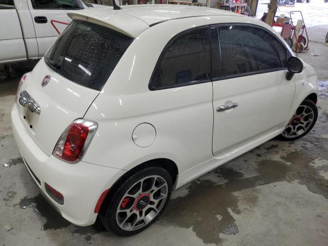 3C3CFFBR5DT742420 - 2013 FIAT 500 SPORT WHITE photo 3