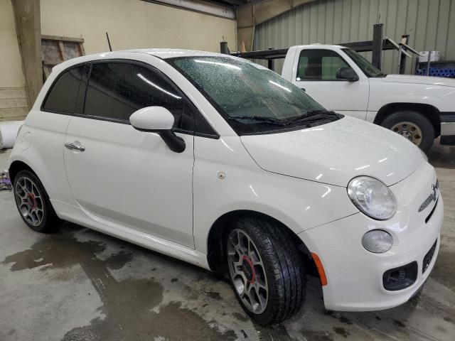 3C3CFFBR5DT742420 - 2013 FIAT 500 SPORT WHITE photo 4