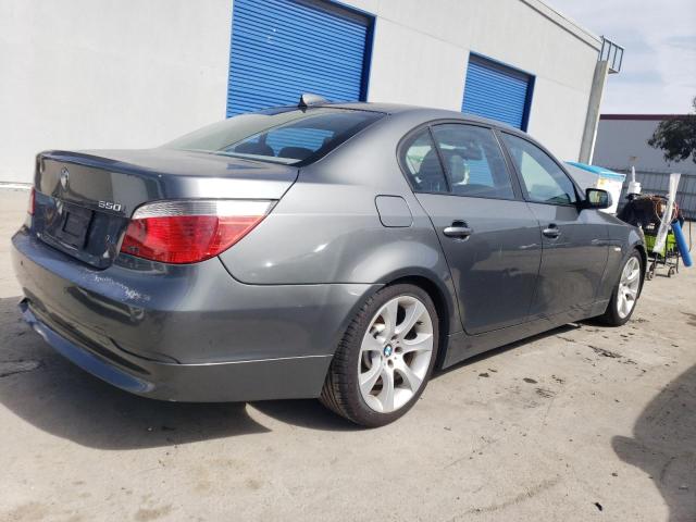 WBANB53576CP00817 - 2006 BMW 550 I GRAY photo 3