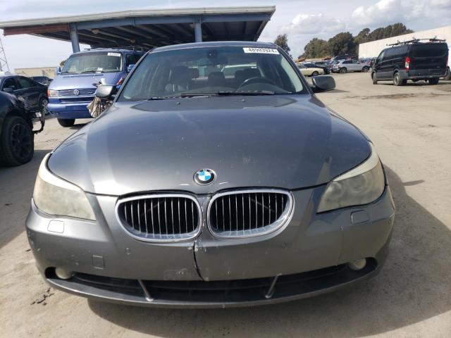 WBANB53576CP00817 - 2006 BMW 550 I GRAY photo 5