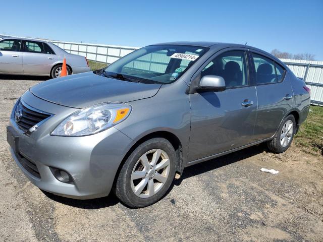 3N1CN7AP8DL878578 - 2013 NISSAN VERSA S GRAY photo 1