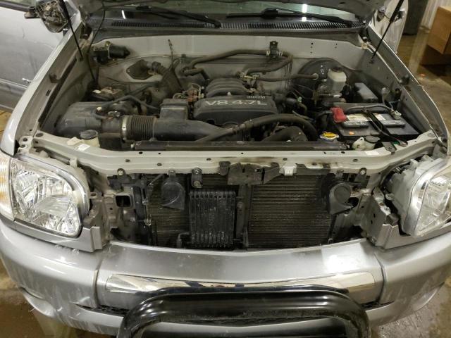 5TBDT44125S467534 - 2005 TOYOTA TUNDRA DOUBLE CAB SR5 SILVER photo 11