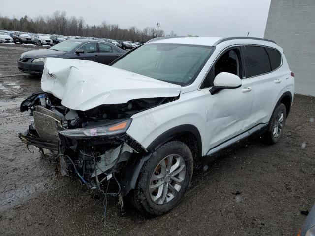 5NMS23AD6KH050880 - 2019 HYUNDAI SANTA FE SE WHITE photo 1