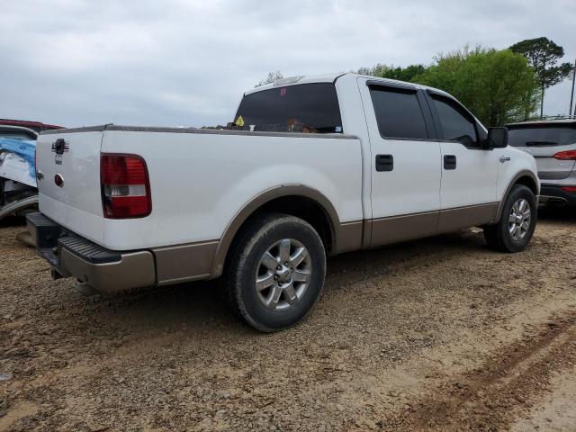 1FTPW12586KC02254 - 2006 FORD F150 SUPERCREW WHITE photo 3