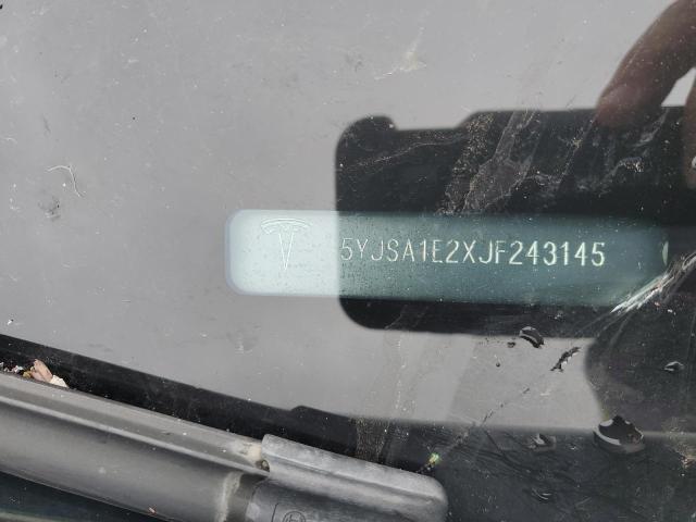 5YJSA1E2XJF243145 - 2018 TESLA MODEL S თეთრი ფოტო 13