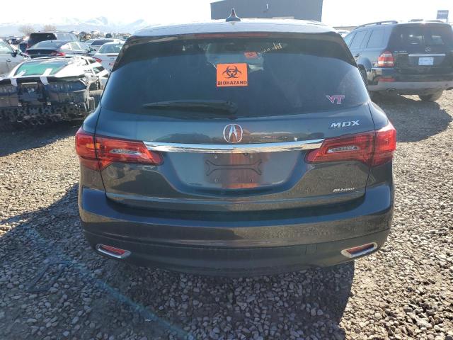 5FRYD4H4XEB037621 - 2014 ACURA MDX TECHNOLOGY CHARCOAL photo 6