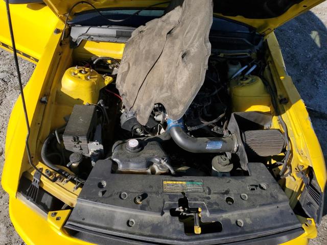 1ZVFT80NX55239283 - 2005 FORD MUSTANG YELLOW photo 11
