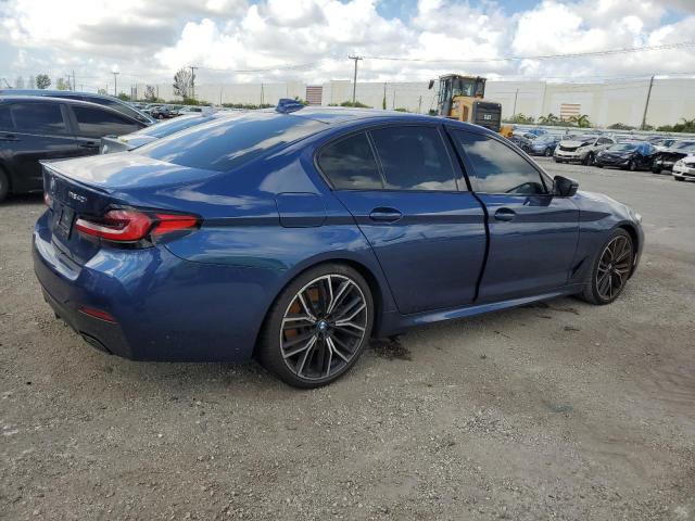 WBA53BJ06MWW95186 - 2021 BMW 540 I BLUE photo 3