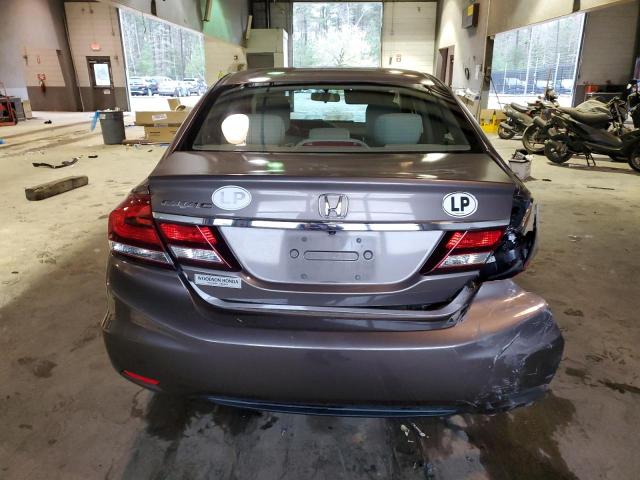 2HGFB2F55EH528107 - 2014 HONDA CIVIC LX GRAY photo 6