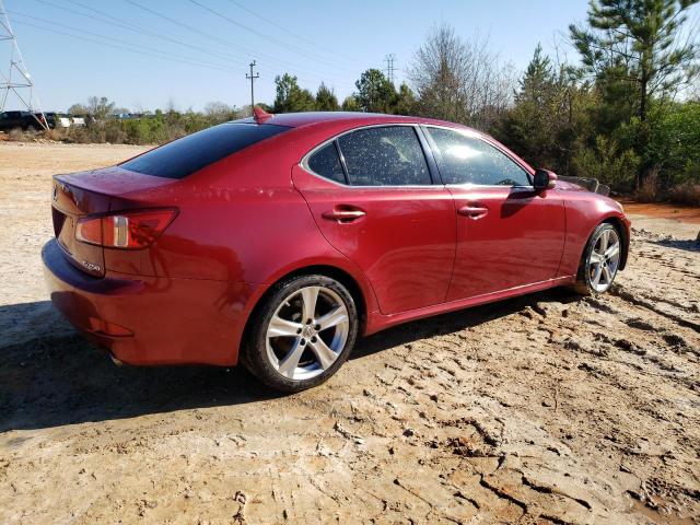 JTHBF5C2XD5187529 - 2013 LEXUS IS 250 BURGUNDY photo 3