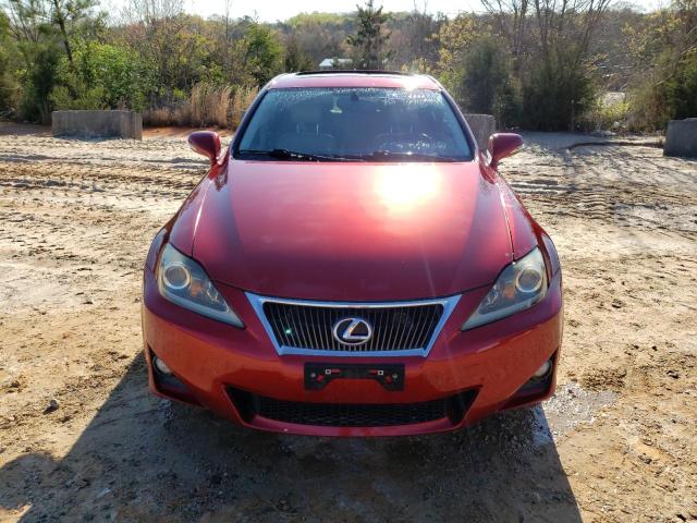 JTHBF5C2XD5187529 - 2013 LEXUS IS 250 BURGUNDY photo 5