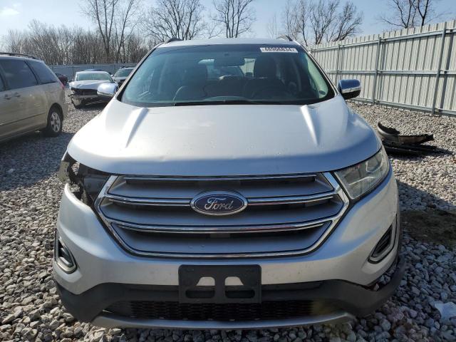 2FMTK4J90FBC17045 - 2015 FORD EDGE SEL SILVER photo 5