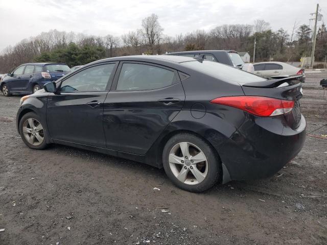 KMHDH4AEXCU313741 - 2012 HYUNDAI ELANTRA GLS BLACK photo 2