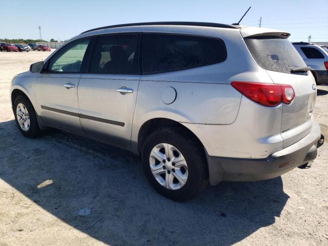 1GNKRFED8BJ109338 - 2011 CHEVROLET TRAVERSE LS SILVER photo 2