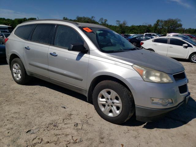 1GNKRFED8BJ109338 - 2011 CHEVROLET TRAVERSE LS SILVER photo 4