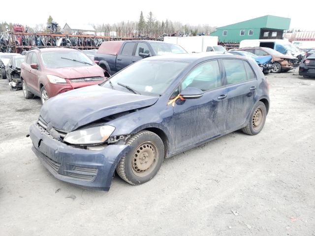 3VW117AU4GM024835 - 2016 VOLKSWAGEN GOLF S BLUE photo 1