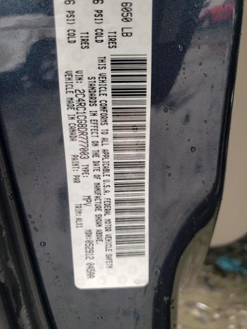 2C4RC1CG8DR777003 - 2013 CHRYSLER TOWN & COU TOURING L BLUE photo 13