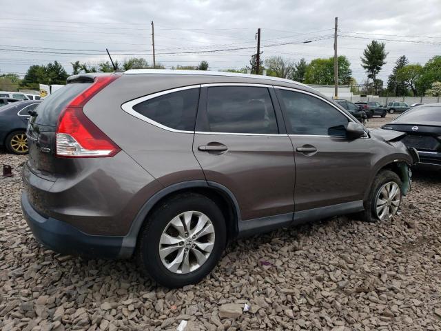 5J6RM4H75CL039877 - 2012 HONDA CR-V EXL GRAY photo 3