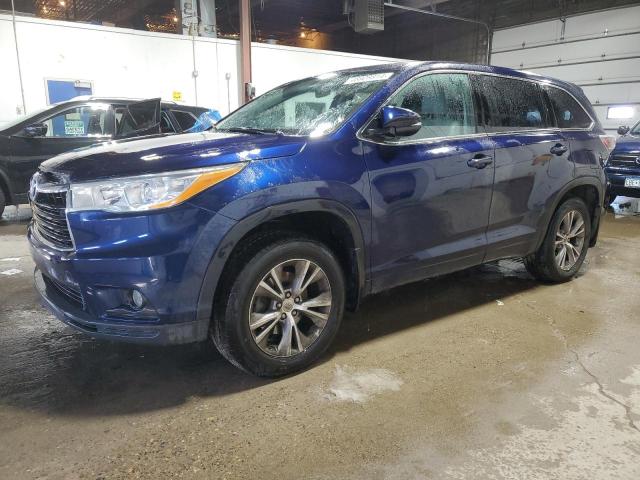 5TDBKRFH8ES027617 - 2014 TOYOTA HIGHLANDER LE BLUE photo 1