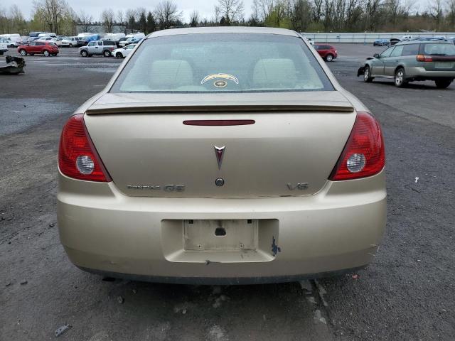 1G2ZG558964156719 - 2006 PONTIAC G6 SE1 TAN photo 6