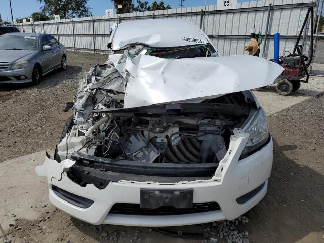 3N1AB7AP5EY300264 - 2014 NISSAN SENTRA S WHITE photo 5