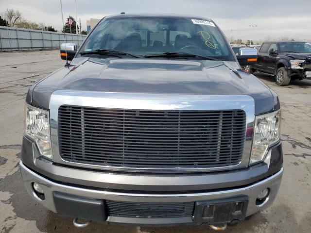 1FTFW1ET1DKE51420 - 2013 FORD F150 SUPERCREW GRAY photo 5