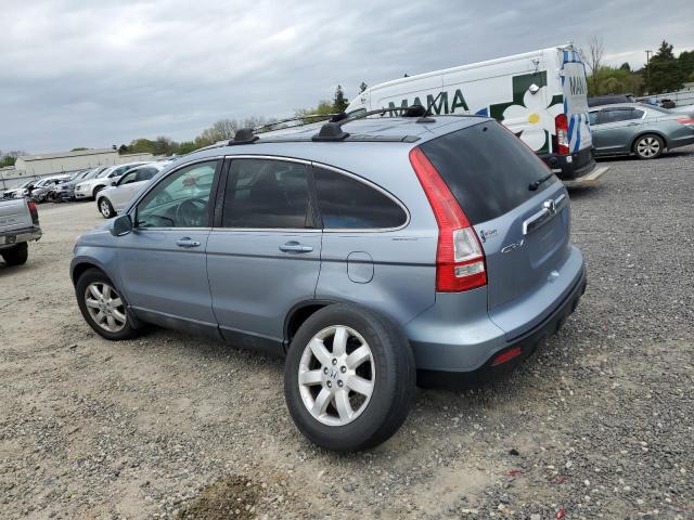 5J6RE38768L005462 - 2008 HONDA CR-V EXL BLUE photo 2