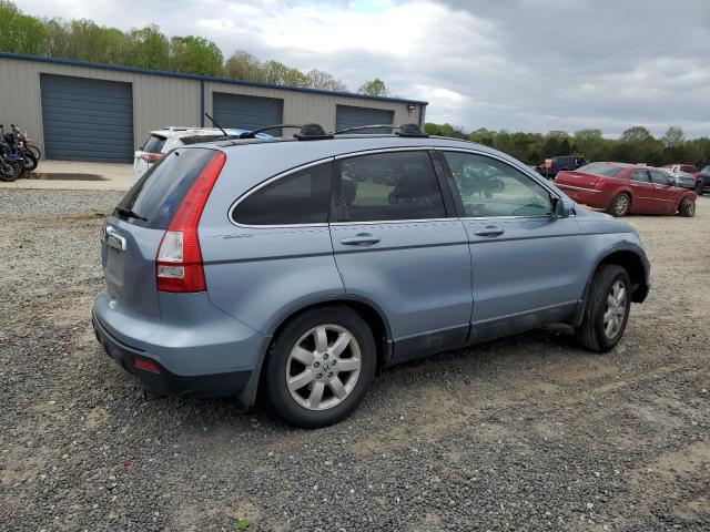 5J6RE38768L005462 - 2008 HONDA CR-V EXL BLUE photo 3