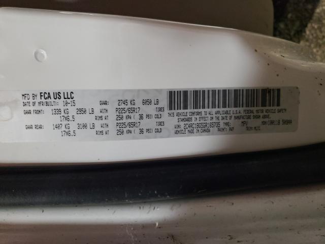 2C4RC1BG5GR165735 - 2016 CHRYSLER TOWN & COU TOURING 白色 照片 10