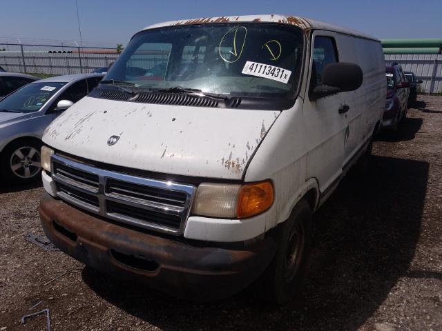 2B7JB21Y4YK176879 - 2000 DODGE RAM VAN B2500 WHITE photo 2