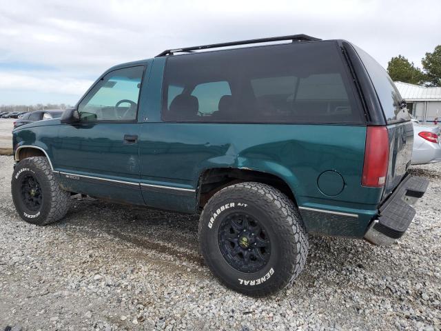 3GNEK18K9SG101913 - 1995 CHEVROLET TAHOE K1500 GREEN photo 2