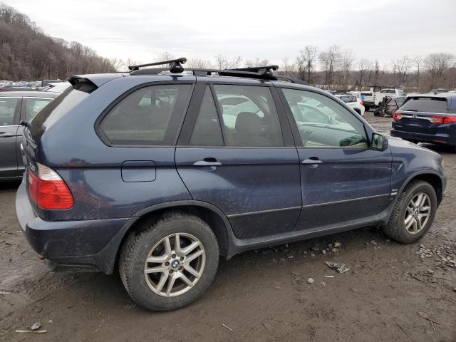 5UXFA13544LU29570 - 2004 BMW X5 3.0I BLUE photo 3