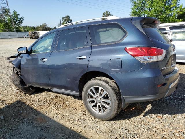 5N1AR2MM2DC687145 - 2013 NISSAN PATHFINDER S BLUE photo 2
