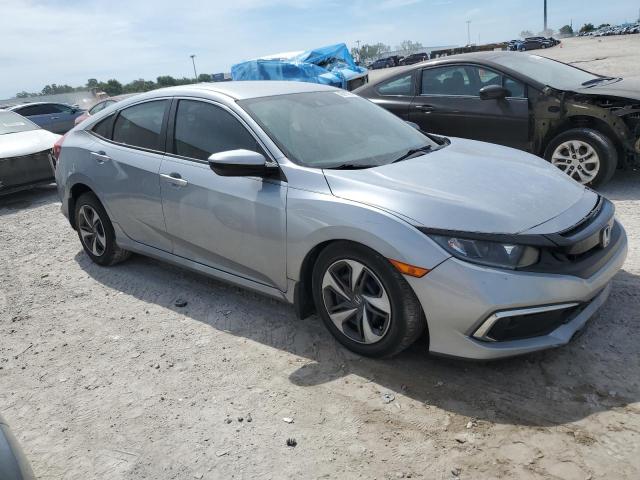 19XFC2F66KE037895 - 2019 HONDA CIVIC LX SILVER photo 4