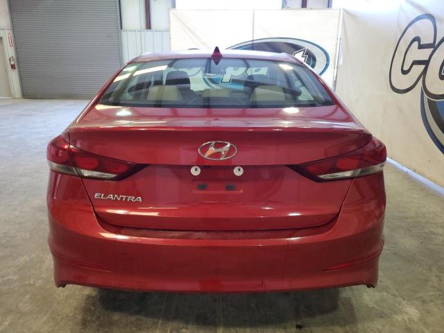 5NPD84LFXJH354968 - 2018 HYUNDAI ELANTRA SEL RED photo 6