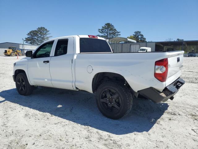 5TFRY5F12KX252842 - 2019 TOYOTA TUNDRA DOUBLE CAB SR/SR5 WHITE photo 2