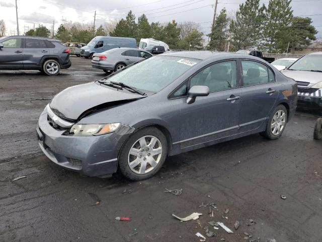 19XFA16549E041137 - 2009 HONDA CIVIC LX GRAY photo 1