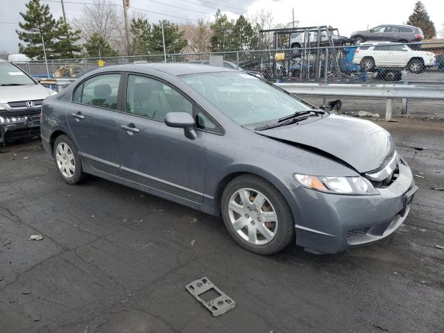 19XFA16549E041137 - 2009 HONDA CIVIC LX GRAY photo 4