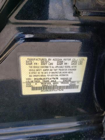 3N1AB61E27L679698 - 2007 NISSAN SENTRA 2.0 BLACK photo 12