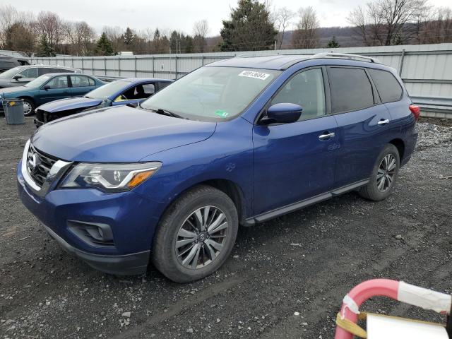 5N1DR2MM4KC620119 - 2019 NISSAN PATHFINDER S BLUE photo 1