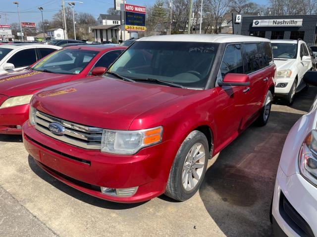 2FMHK6CC5ABB09989 - 2010 FORD FLEX SEL RED photo 2