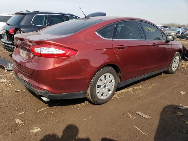 3FA6P0G7XER240579 - 2014 FORD FUSION S ORANGE photo 3